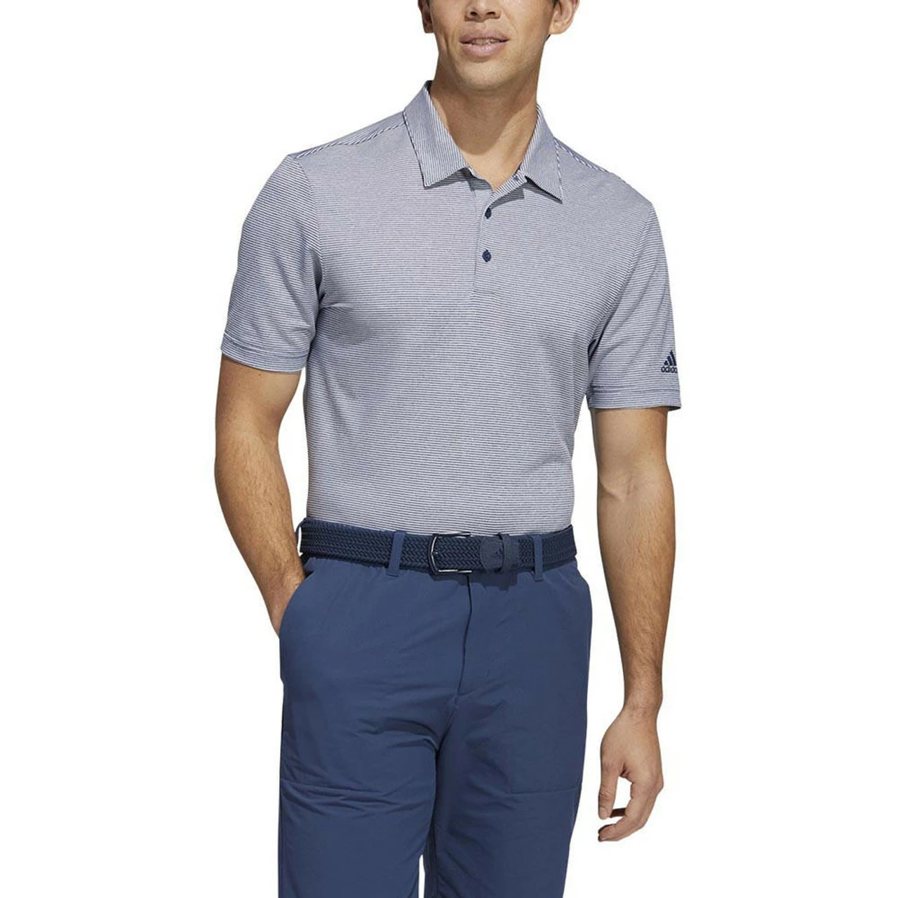 ADIDAS Ottoman Pencil Stripe Polo - Image 7