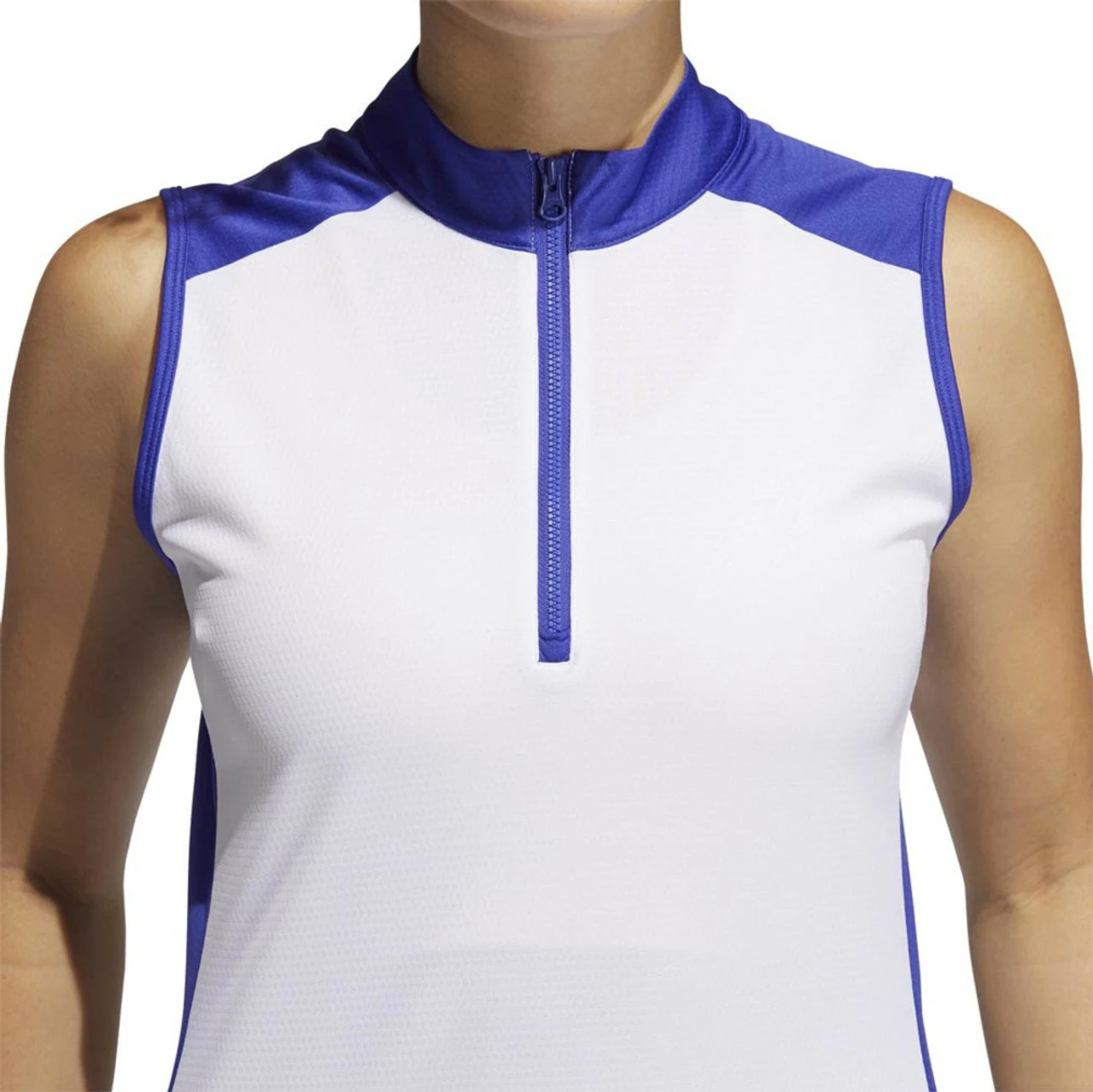 ADIDAS Women's Primeblue Colorblock Racerback Polo - Image 3