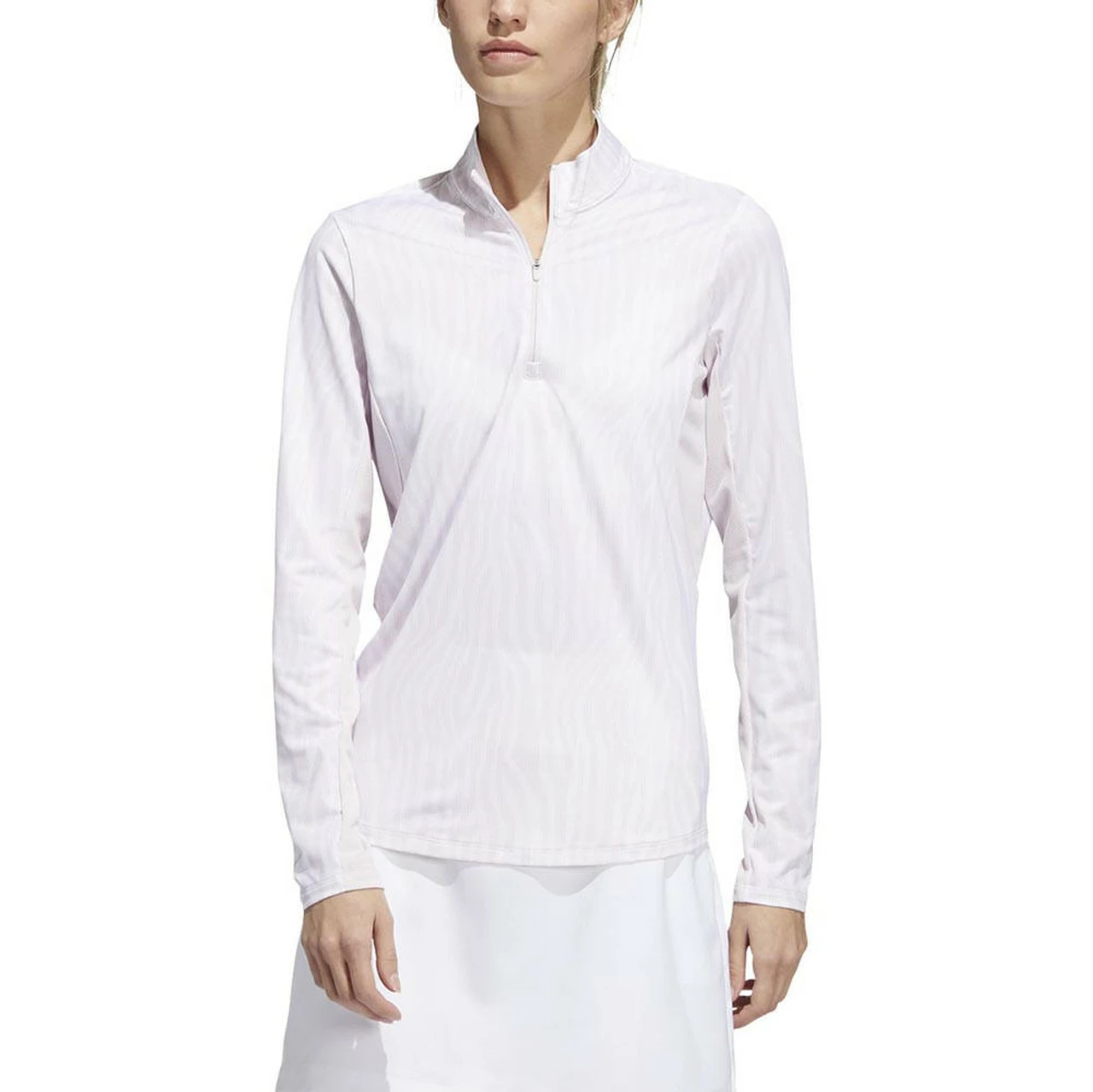 ADIDAS Women's Printed Sun Protection 1/4 Zip - Image 4