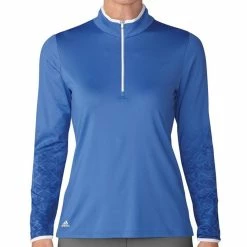 ADIDAS Women's Printed UPF 1/2 Zip Pullover