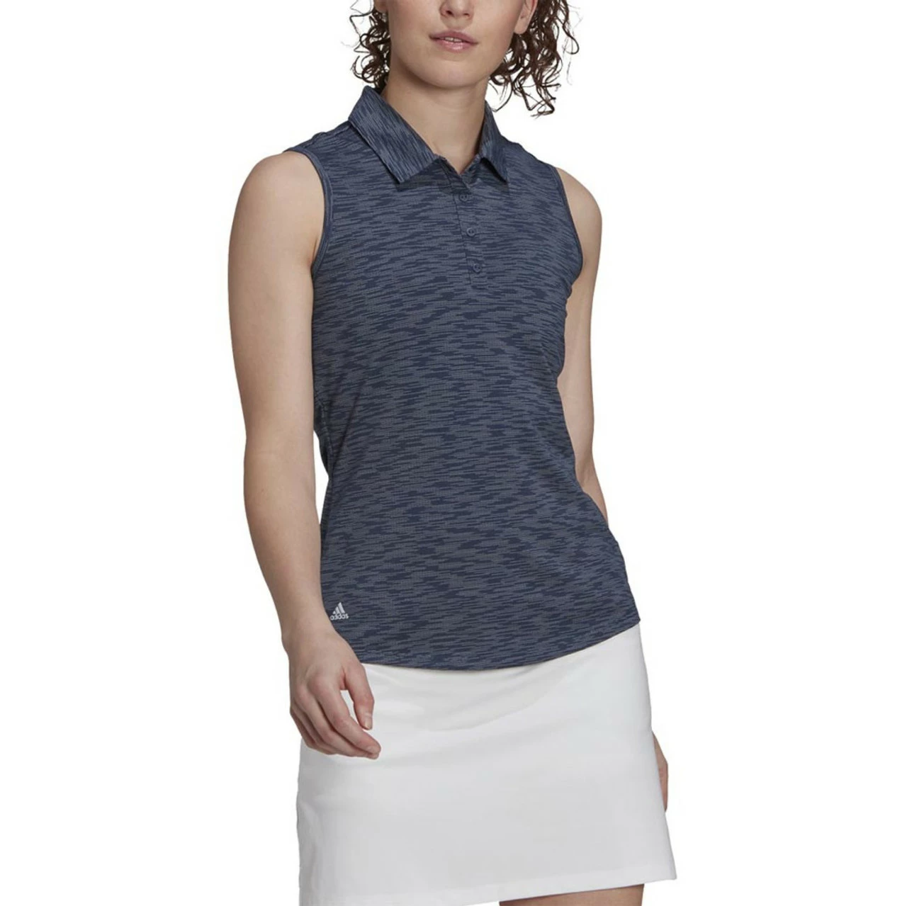 ADIDAS Women's Spacedye Sleeveless Polo