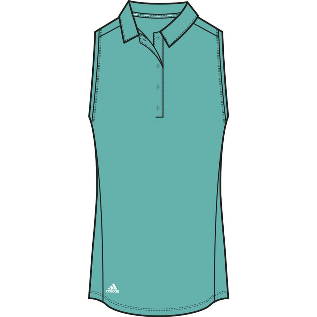 ADIDAS Women's Ultimate 365 Solid Sleeveless Polo - Image 10