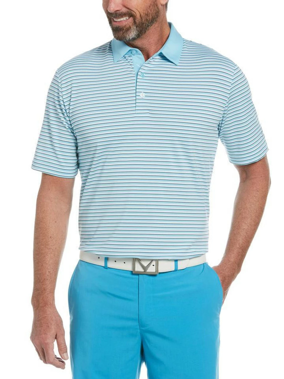 Callaway 3-Color Stripe Polo - Image 27