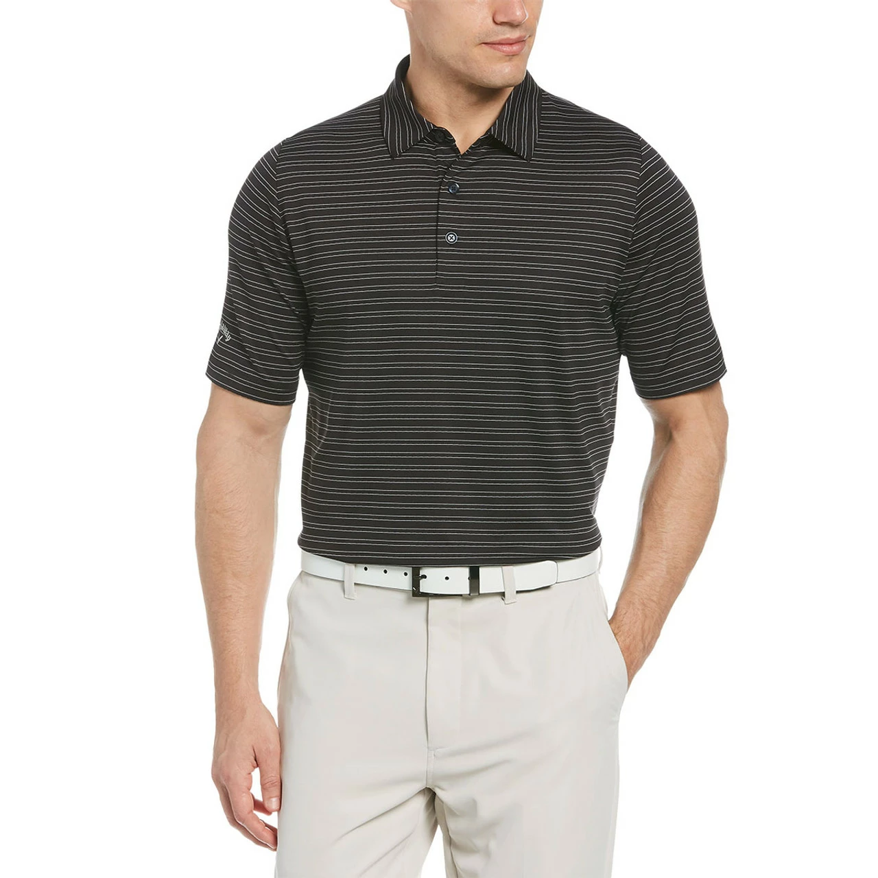Callaway Fine Line Ventilated Stripe Polo - Image 9