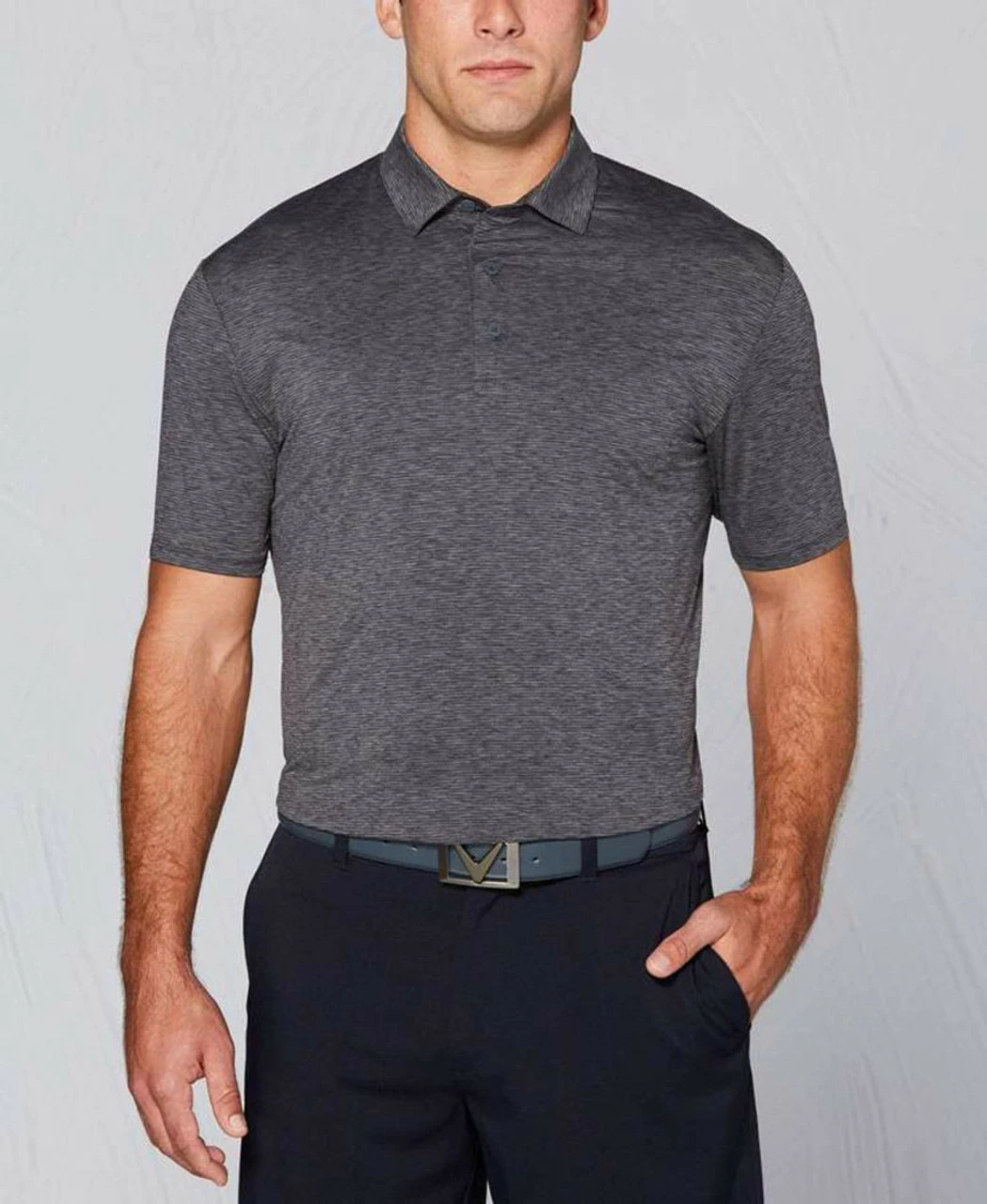 Callaway Tour Authentic Heather Striped Polo - Image 4
