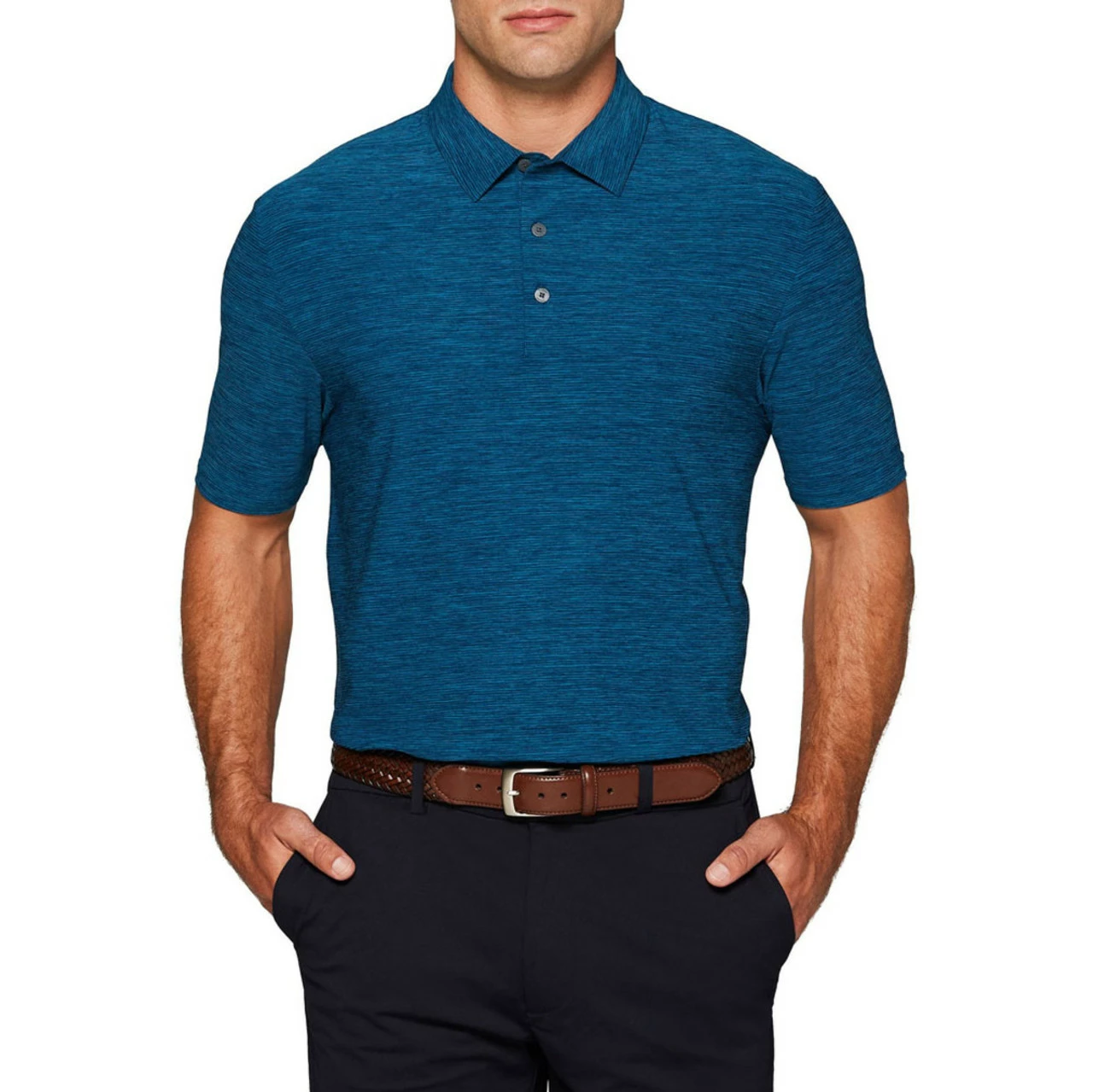 Callaway Tour Authentic Heather Striped Polo - Image 2