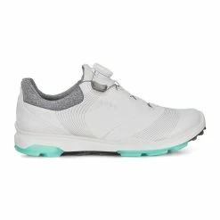 ECCO Women's Biom Hybrid 3 BOA Golf Shoes - White/Emerald