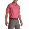 FootJoy Cactus Print Lisle Self Collar Polo