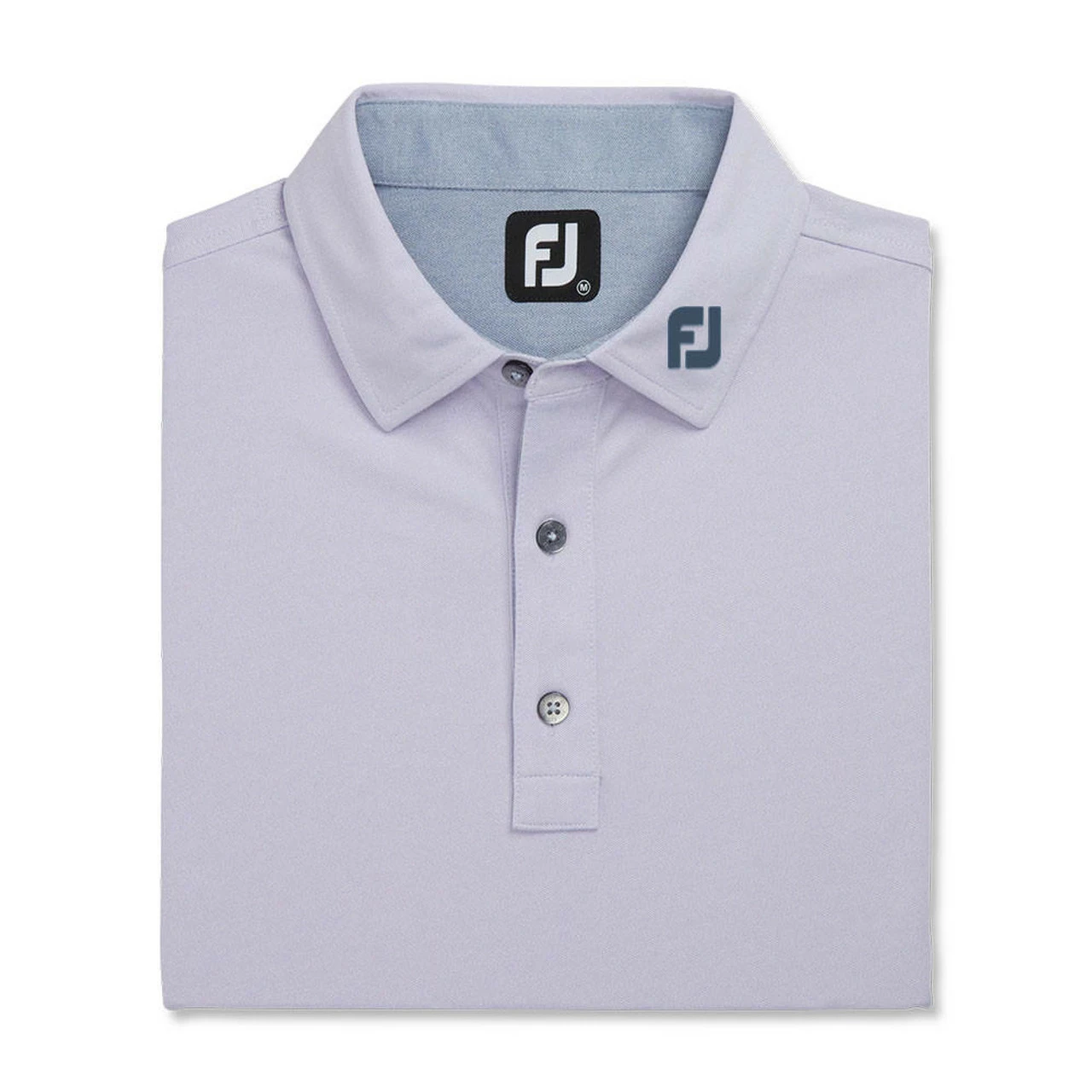 FootJoy Heather Stretch Pique Solid Self Collar Polo - FJ Logo - Image 4