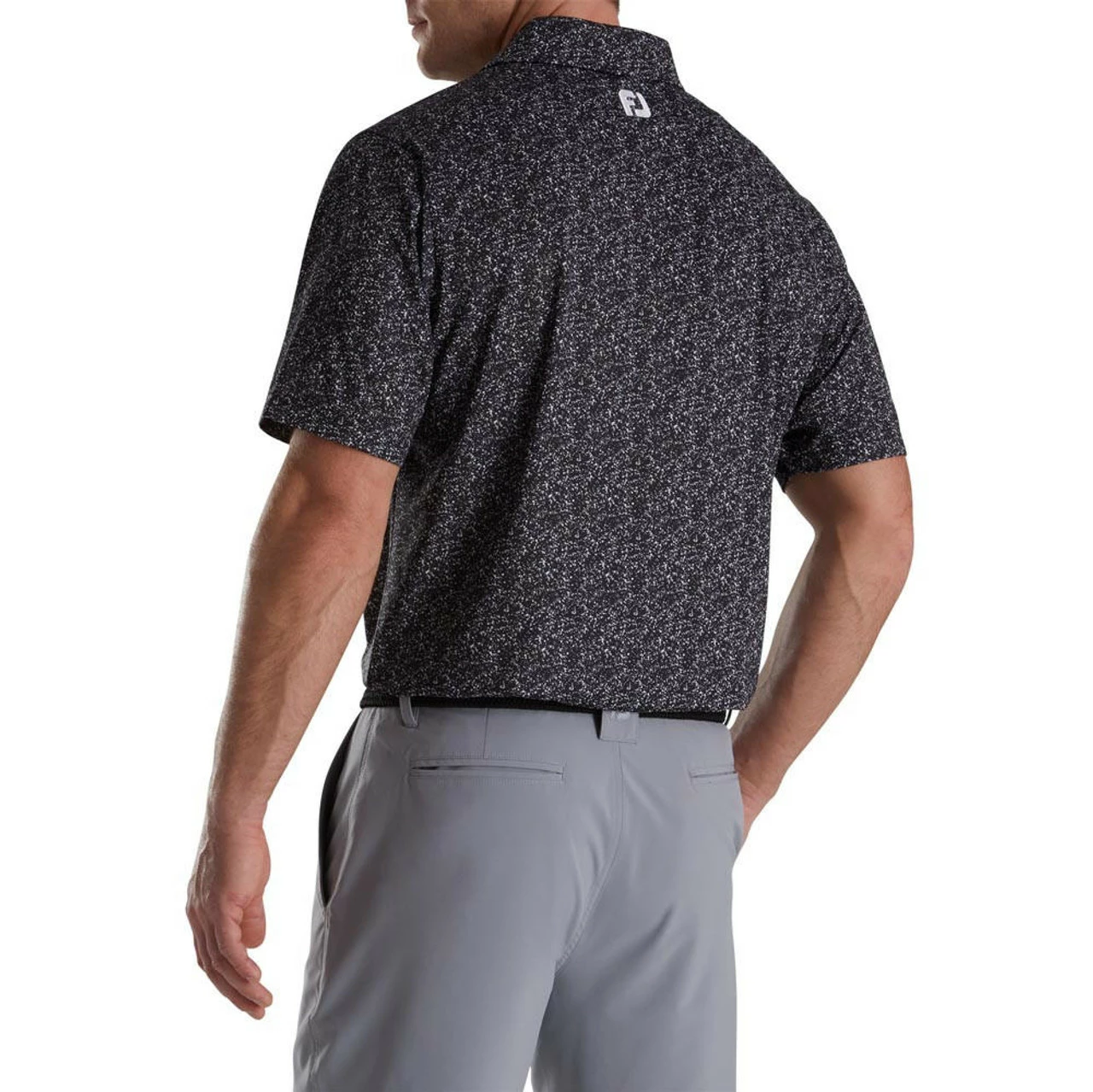 FootJoy Paint Splatter Print Lisle Self Collar Polo - Image 2