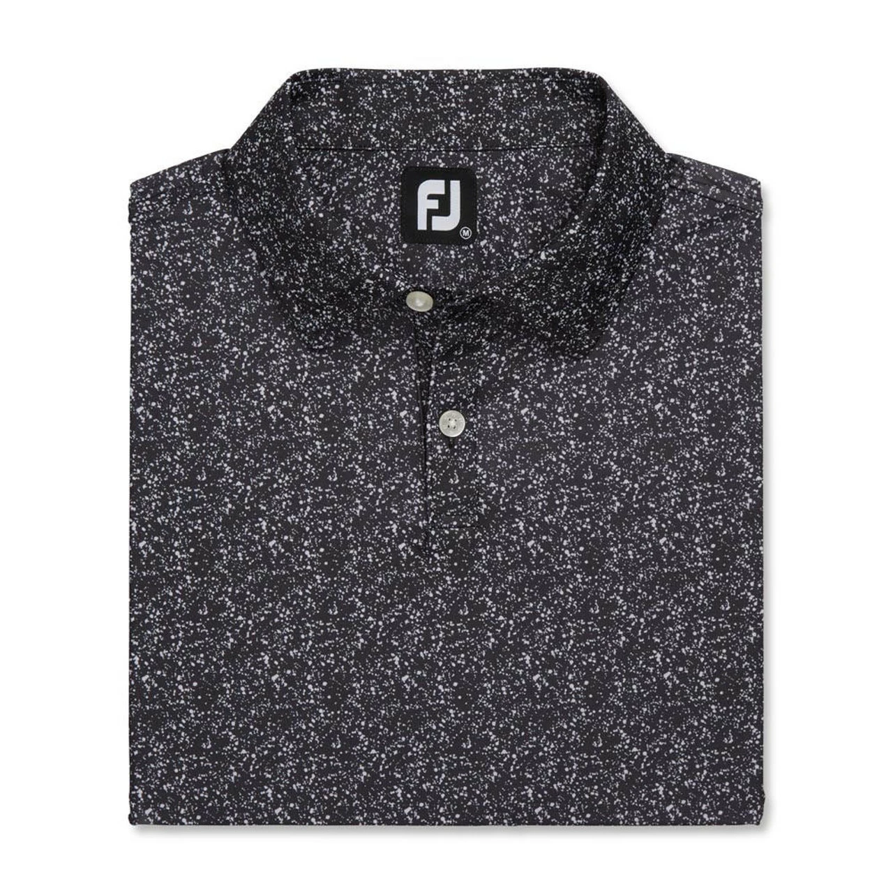 FootJoy Paint Splatter Print Lisle Self Collar Polo - Image 4