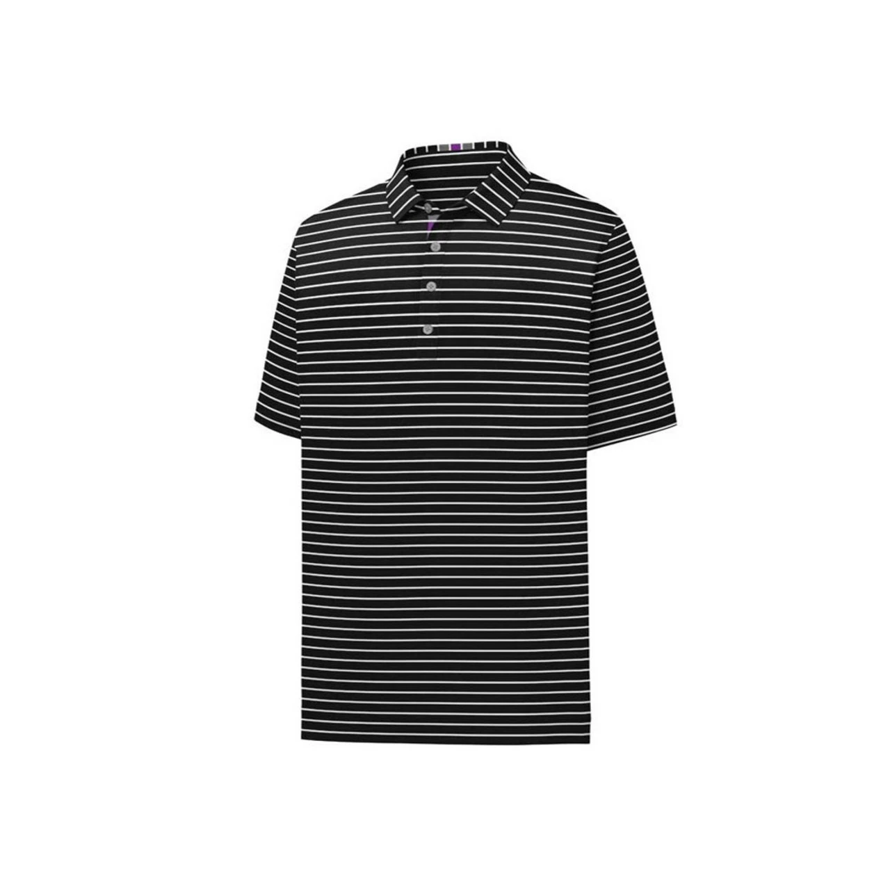 FootJoy Pique Mixed Stripe Self Collar Polo - Image 3