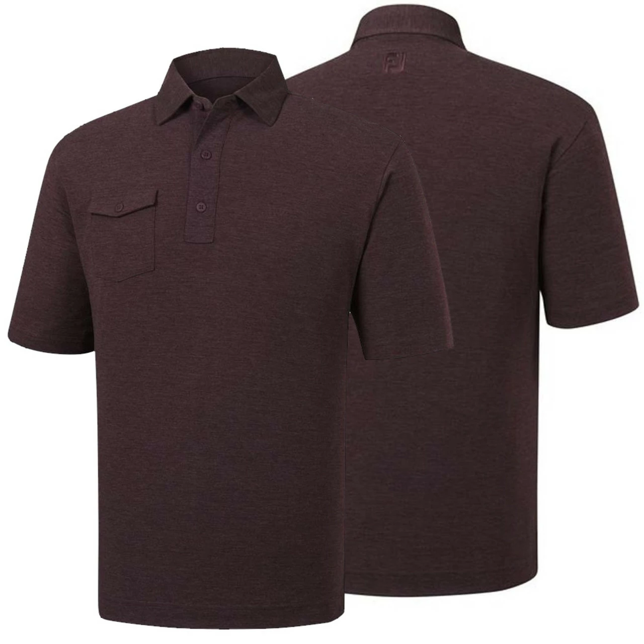 FootJoy Spun Poly Chest Pocket Polo - Self Collar - Closeout - Image 2