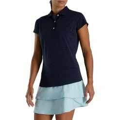 FootJoy Women's Cap Sleeve Tonal Stripe Polo