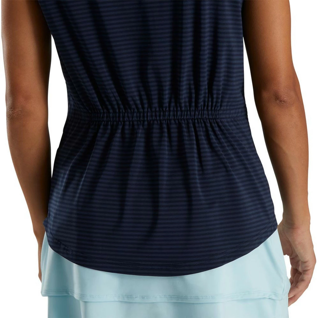 FootJoy Women's Cap Sleeve Tonal Stripe Polo - Image 3