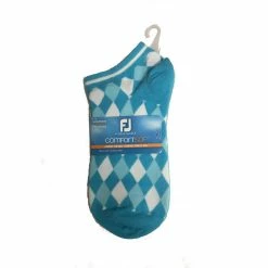 FootJoy Women's ComfortSof Low Cut Argyle Print Fashion Sock