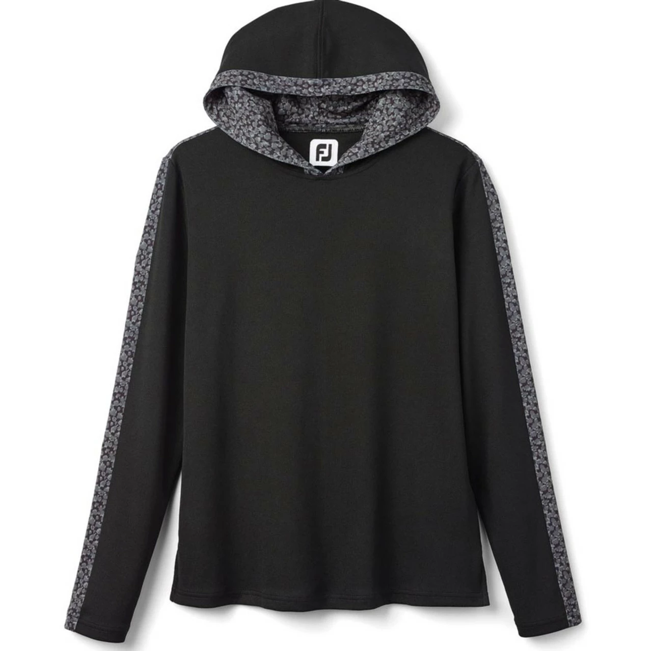 FootJoy Women's Lightweight Mesh Knit Spot Print Trim Hoodie