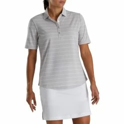 FootJoy Women's Pique Pinstripe Half Sleeve Polo