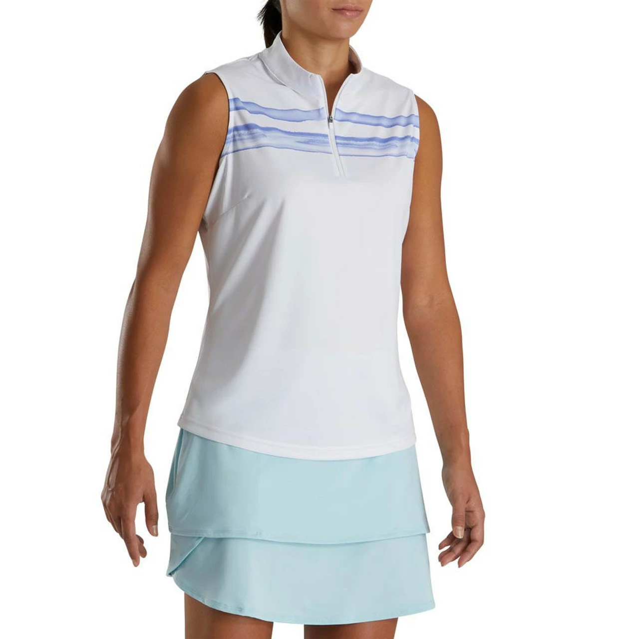 FootJoy Women's Watercolor Block Sleeveless Polo - Image 12