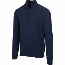 Greg Norman Performance Blend Lined 1/4 Zip Wind Sweater
