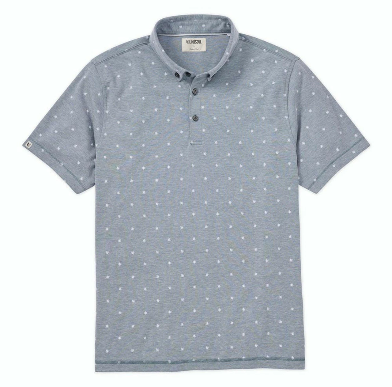Linksoul Micro Fern Print Oxford Polo - Image 2