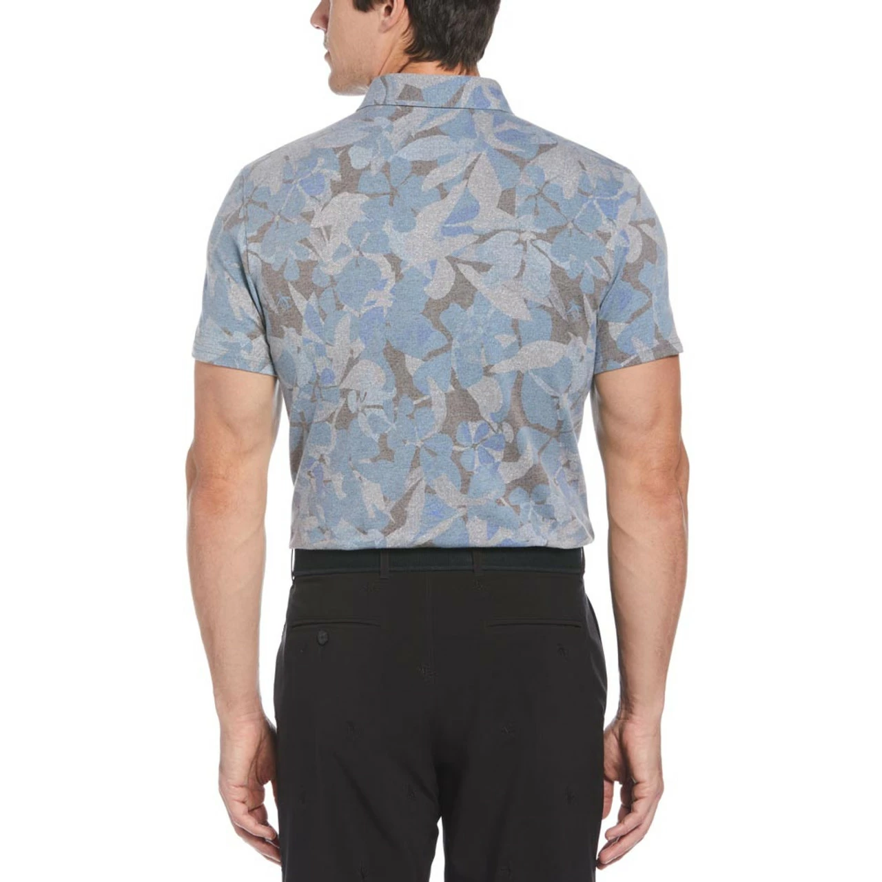 Original Penguin Filtered Floral Camo Print Polo - Image 2
