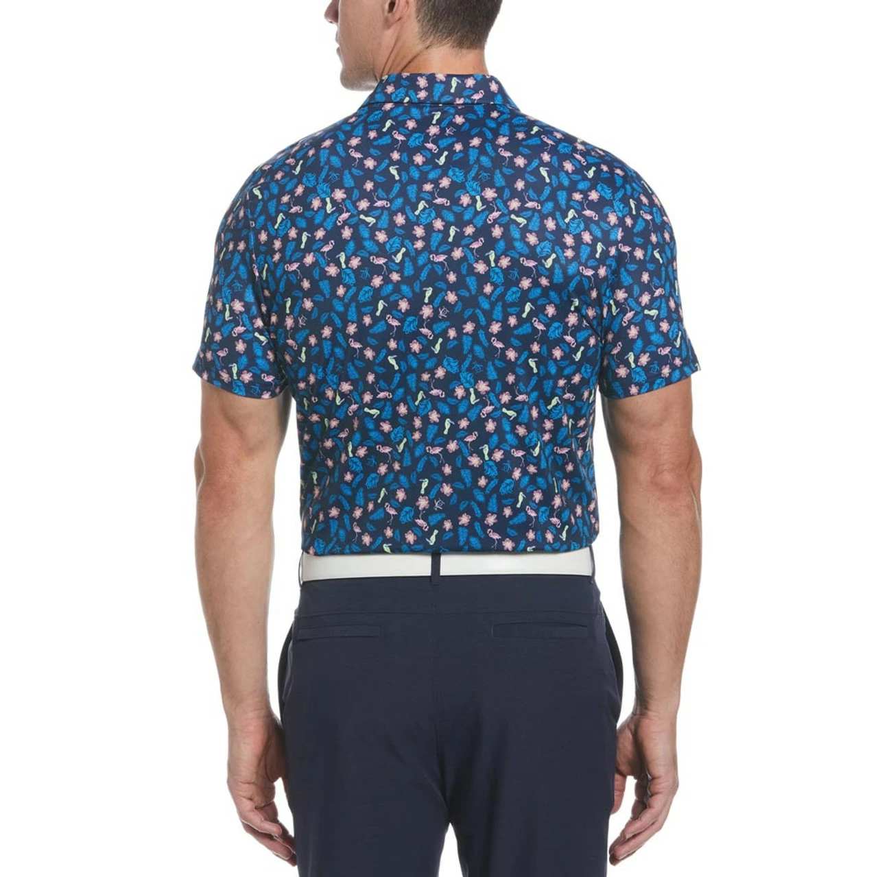 Original Penguin Whimsical Tropical Print Polo - Image 2