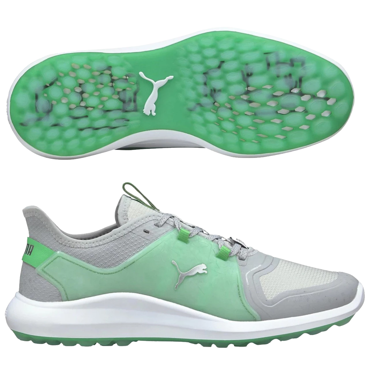 Puma Men's Limited Edition Ignite Fasten8 Flash FM Golf Shoes - High Rise/Island Green