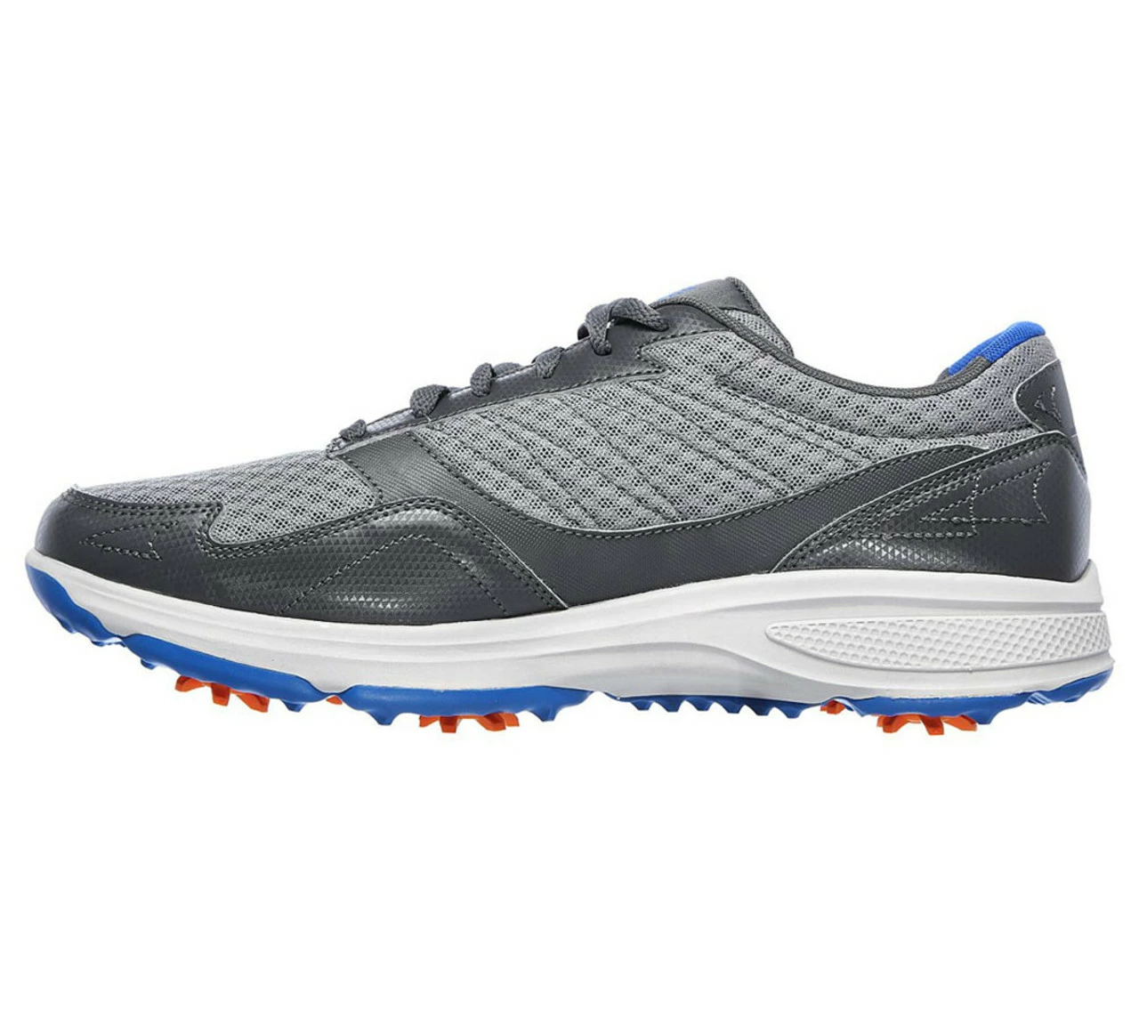 Skechers Men's Go Golf Torque - Sport Golf Shoes - Relaxed Fit - Charcoal/Blue - Image 2
