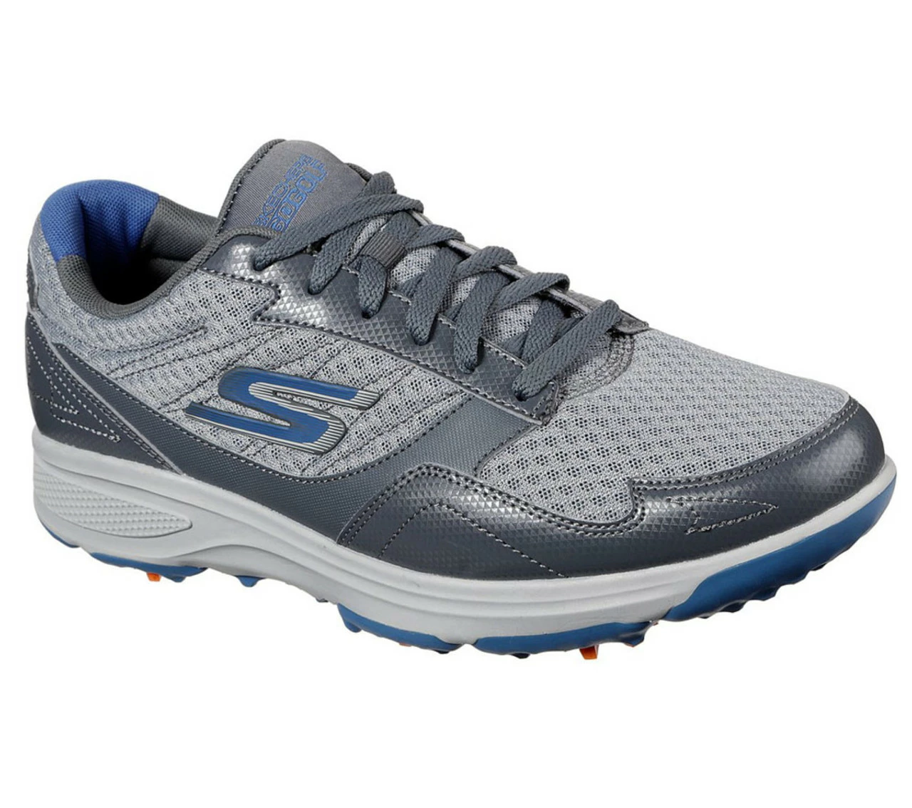 Skechers Men's Go Golf Torque - Sport Golf Shoes - Relaxed Fit - Charcoal/Blue - Image 3
